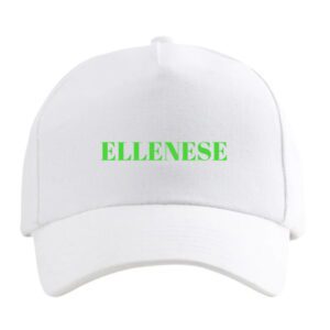 Ellenese Unisex White/Green Hat