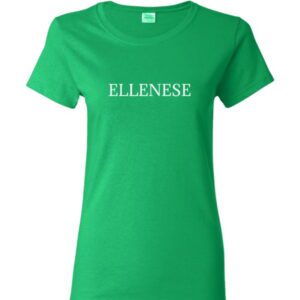 Ellenese Woman's Green/White T Shirt