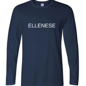 Ellenese Unisex Blue/White Long Sleeve T Shirt